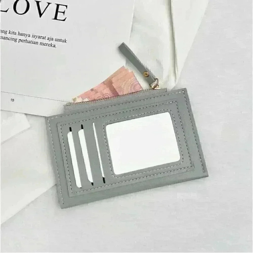 ⚠️Clearance🫧Two Tone Card Holder / Wallet Light Grey - Picture 3 of 4
